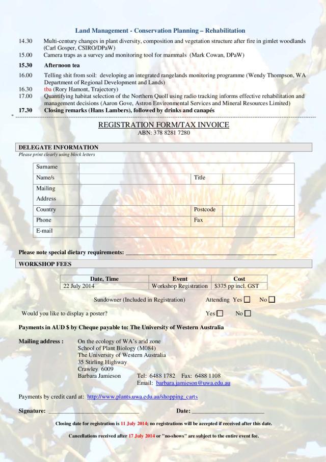 Kwongan workshop on ecology or the arid zone-page-2
